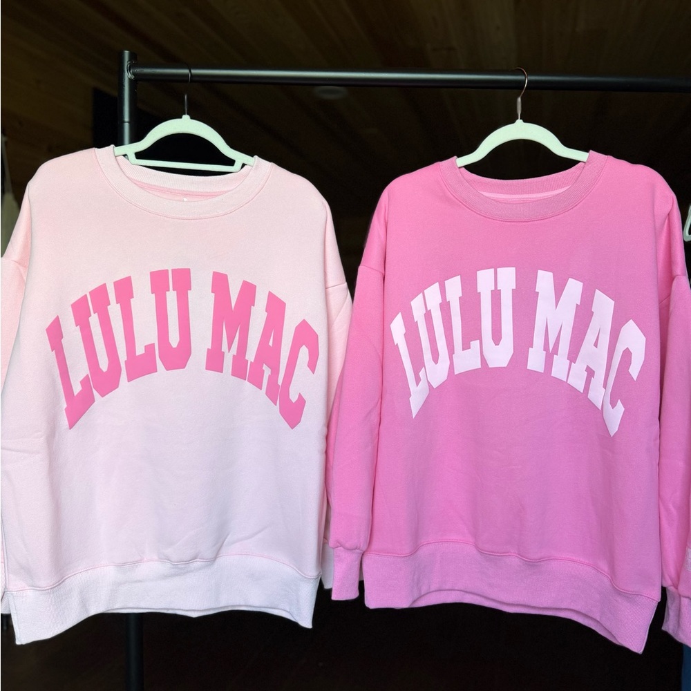 Lulu Mac Bright Pink Sweatshirt - Picture 3 of 4